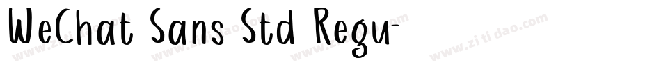 WeChat Sans Std Regu字体转换